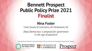 Deep Democracy: a proposal for governance in the age of populism by Nina Foster