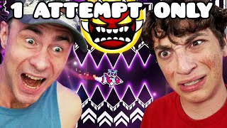 EVW vs VORTROX - 1 ATTEMPT on EVERY Extreme Demon We've Completed RACE MQDEFAULT Thumbnail