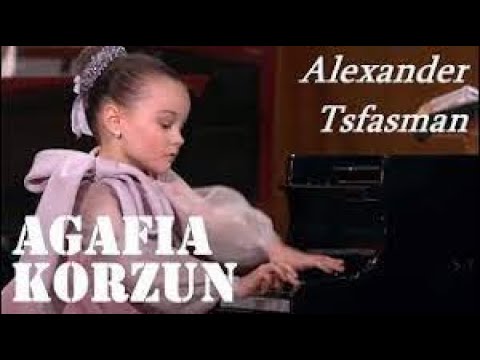 operaclassica: Agafya Korzun interpreta "fiocchi di neve" per pianoforte e orchestra di Tsfasman.