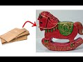 DIY Rocking Horse Showpiece How To Make Rocking Horse From Cardboard Cardboard Craft Ideas