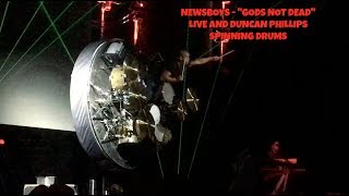 NEWSBOYS - &quot;GOD&#39;S NOT DEAD&quot; LIVE AND DUNCAN PHILLIPS SPINNING DRUMS!!