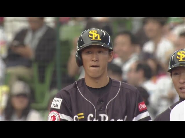 【3回表】ホークス・三森が地元の埼玉でうれしいプロ初ヒット!! 2019/4/21 L-H