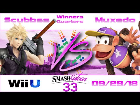 Scubbss (Cloud) vs. Muxedo (Diddy) - Winners Quarters - Smashkatoon 33 WiiU