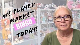 Playing Market Bingo Crochet Edition While Selling Plushies Recap