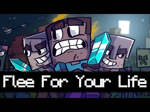 ♪ Flee For Your Life - A Minecraft Parody of "Don't Stop Me Now" by Queen
