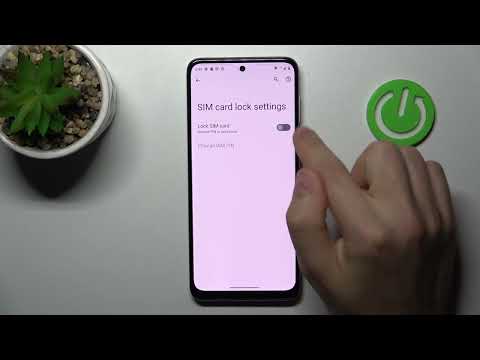 How to Lock SIM Card with SIM PIN on MOTOROLA Moto G42