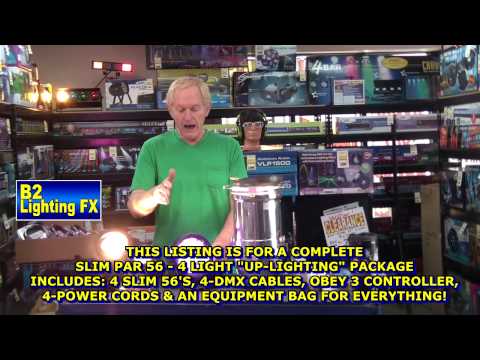 Chauvet Slim Pack 56 with Obey 3, DMX Cables, power cords and bag