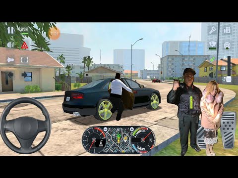 BMW BLACK CAR DRIVING GAME CITY UBER DRIVER 🚖👮🏻‍♂️ Taxi Sim 2020