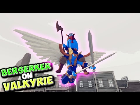 Berserker on Valkyrie vs Units - TABS MODS Wild West UPDATE