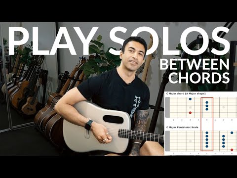 How to play Licks in between Chords in 4 Steps