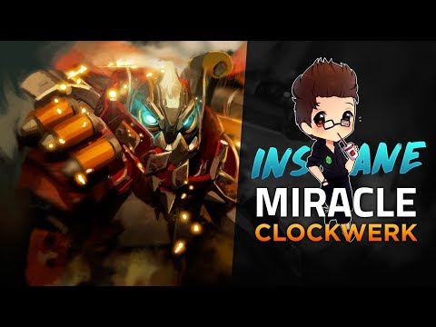 Dota 2 PRO Gameplay: Miracle on Clockwerk (Insane)