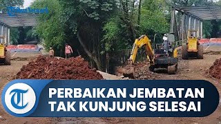 Bogor Hari Ini: Pascalongsor Perbaikan Jembatan TB M Falak Tak Kunjung Selesai, Prediksi Akhir Tahun