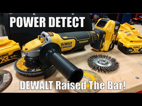 DEWALT POWER DETECT 20V XR Brushless 5\" Angle Grinder Review DCG415W1