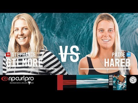 Stephanie Gilmore vs. Paige Hareb - Round Two, Heat 4 - Rip Curl Women's Pro Bells Beach 2018