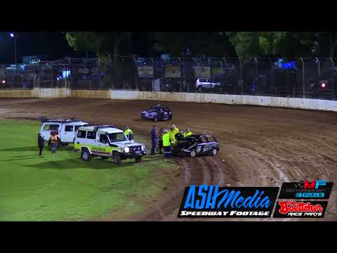 Junior Sedans Bodhi Russ Rollover - Kingaroy Speedway