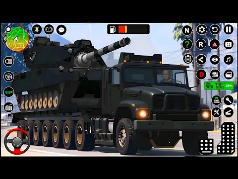 US Army Cargo Truck Driving Simulator 3D - Army Truck Soldier Transport - Android GamePlay