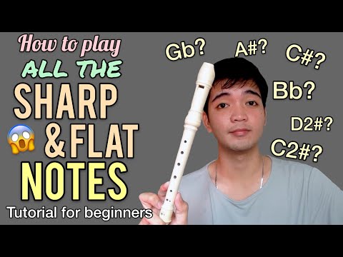 RECORDER FLUTE TUTORIAL 2021 - How to play all the Sharp and Flat Notes