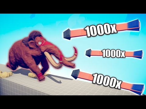 MAMMOTH vs 1000x OVERPOWERED UNITS - TABS | Totally Accurate Battle Simulator 2024