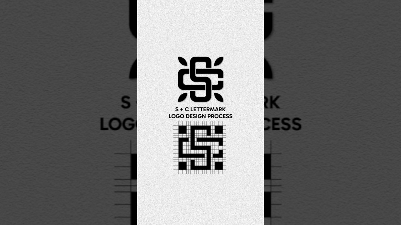 S + C Lettermark Logo Design Tutorial | Adobe Illustrator Tutorial #logo