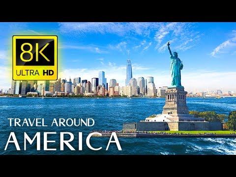 Flying Over American Cities In 8K ULTRA HD / 8K TV Drone Video