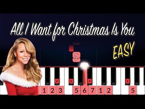 Mariah Carey - All I Want for Christmas Is You Piano Tutorial Très FACILE