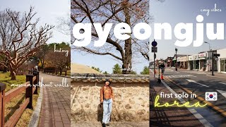 3 Days in Gyeongju Korea 🇰🇷 | Solo Travel | Museum Without Walls | history,cafes,parks 🌸