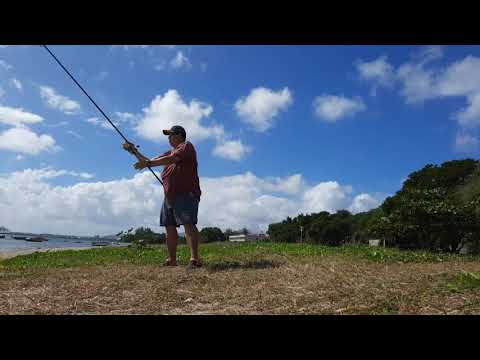 Carp casting. Century FMA 3-5oz. Overhead cast with a 3oz.