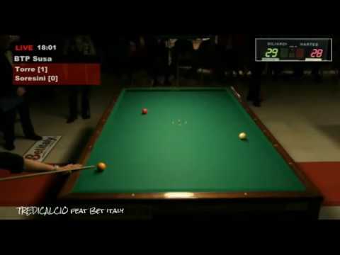 SORESINI vs TORRE - 5^PROVA BILIARDO BTP 2016 SANT'ANTONINO di SUSA