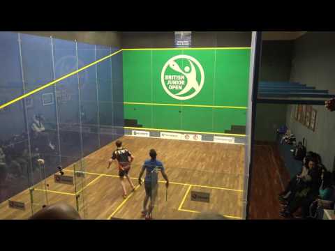 SQUASH BJSO 2017 SEMI BU15 YAHIA EL NWASUANI VS SAM TODD 2 SET
