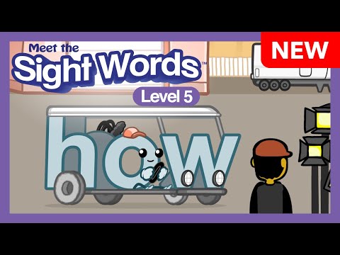 NEW! Meet the Sight Words Level 5 "how" | Preschool Prep Company