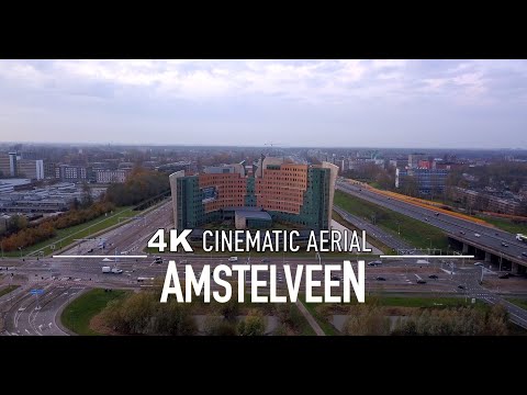 AMSTERDÃO AMSTELVEEN Drone 4K 🇳🇱 | Holanda Ultra HD