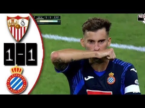 Sevilla vs Espanyol 1-1 Resumen y Goles La Liga 8/19/2017 HD