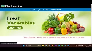 Download the video "Online Grocery Shopping Project || Grocery Management System Project || LazyCoder"