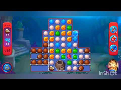 фишдом 2023  #  11144 уровень - прохождение без бустеров # Fishdom,   11144  level - no Boosters.