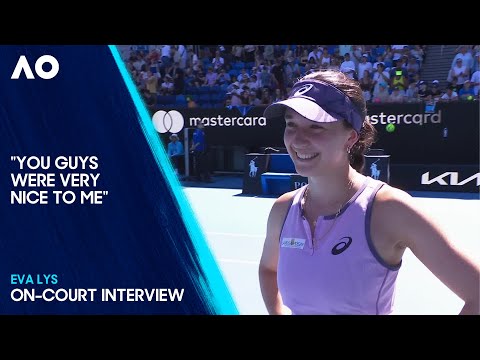 Eva Lys On-Court Interview | Australian Open 2025 First Round