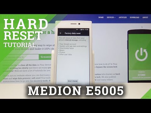 How to Factory Reset in MEDION E5005 - Hard Reset Instructions