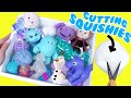 Disney Frozen Cutting Squishies Into One Bowl Anna Elsa Olaf Dolls