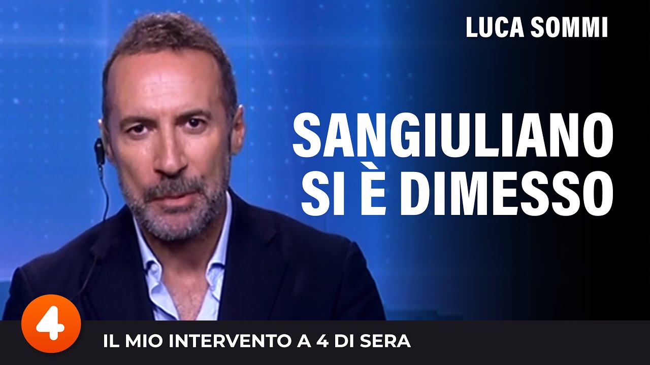 Sangiuliano si è dimesso.