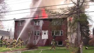 preview picture of video 'Fire Destroys Case Street Home in Farmington 427.2013'