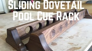 Sliding Dovetail Pool Cue Rack!!!  How To | Woodworking