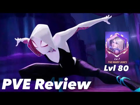 Spider-Gwen PVE Review at Lvl 80 (140 Proc) - Marvel Future Fight