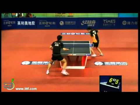 Harmony 2011 China Open - ZHANG Jike vs CHUANG Chih-Yuan (Game 3)