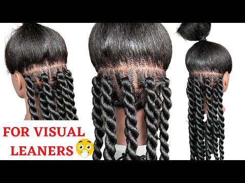 ????How To : JUMBO TWIST FOR BEGINNERS / RUBBER BAND METHOD / 101/ Protective Style / Tupo1