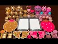 SPECIAL GOLD PINK SLIME Mixing Random Things Into Glossy Slime Satisfying Slime Videos 1075