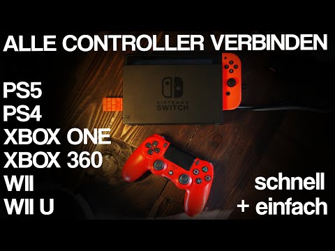 ALLE Controller (PS5, PS4, Xbox, Wii usw.) mit Nintendo Switch verbinden