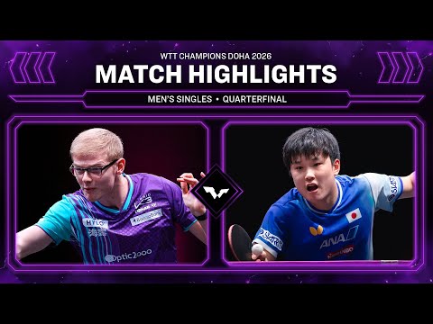 Felix Lebrun vs Tomokazu Harimoto | MS QF | WTT Champions Doha 2026