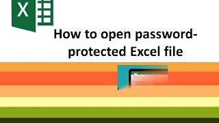 How to open encrypted  Excel file without password