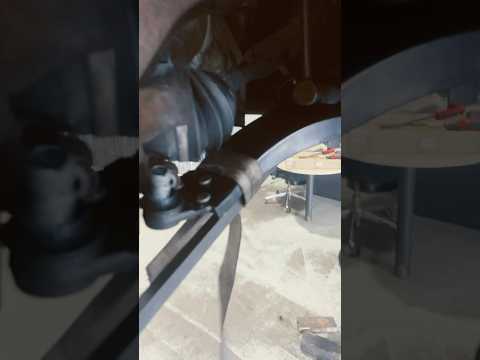 How to install lower control arms and put back ball joints with no help #automobile #hackmechanic