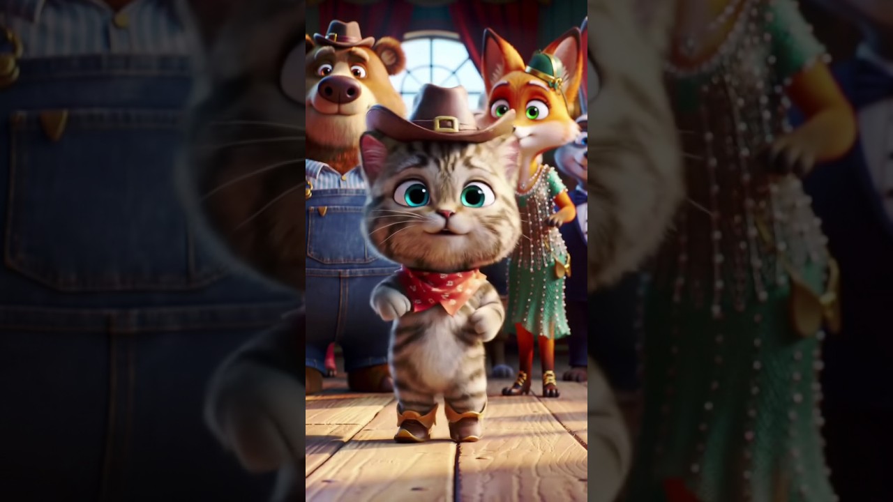 🐾🐈Kitten Dance #shorts #viral #trending #cat #catlovers #catshorts #catshorts #cats #aivideo #trend