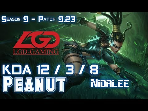 LGD Peanut NIDALEE vs REK'SAI Jungle - Patch 9.23 KR Ranked